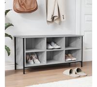 Meubles Étagère à chaussures Gris Sonoma 100x35x50 cm Bois composite - Étagères à chaussures 831841
