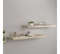 Meubles Étagères flottantes 2 pcs. Aspect chêne 90x23,5x3,8 cm MDF - Etagères murales 323881