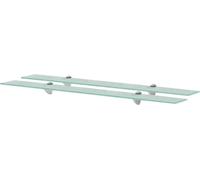 Meubles étagères flottantes 2 pcs. Verre 90x10 cm 8 mm - Etagères murales 3051500