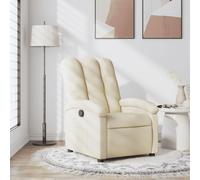 Meubles Fauteuil Relax Tissu Crème - Fauteuils TV & Relax 371736