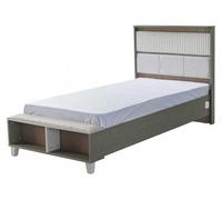 Meubles pour enfants Garniture de chambre d'enfant Lit d'enfant Gris Bois Set 4pcs