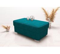 Meubles Salle de séjour Bancs Assise Textile Vert Design Ottomane Pouf Polsterhocker Pied