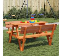 Meubles Table de pique-nique pour 4 enfants avec trou pour parapluie Sapin massif - Tables de jardin 4008986