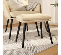 Meubles Tabouret de pied Crème 45x29,5x35 cm Tissu - Tabouret de pied 341495
