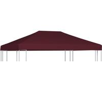 Meubles Toit de pavillon 310 g / m² 3x4 m bordeaux - Toitures et pièces latérales de pavillon 46624