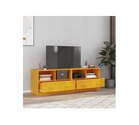 vidaXL Meubles TV 2 pcs jaune moutarde 67x39x44 cm acier 841746 Jaune G