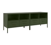 Meubles TV 2 pcs vert olive 68x39x50,5 cm acier