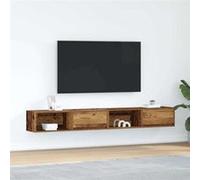 Meubles TV 2 pcs vieux bois 100x31x25,5 cm bois d ingénierie G
