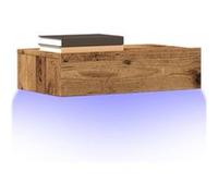 Meubles TV avec éclairage LED 2 pcs vieux bois 60x35x15,5 cm