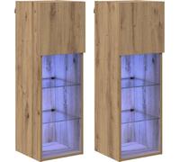 Meubles TV muraux 2 pcs Chêne artisanal 30,5 x 30 x 90 cm
