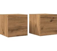 Meubles TV muraux 2 pcs chêne artisanal 30,5x30x30 cm