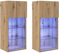 Meubles TV muraux 2 pcs Chêne artisanal 40,5 x 30 x 90 cm