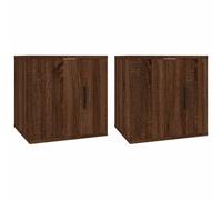 Meubles TV muraux 2 pcs Chêne marron 40x34,5x40 cm