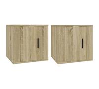 Meubles TV muraux 2 pcs Chêne sonoma 40x34,5x40 cm