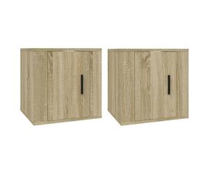 Meubles TV muraux 2 pcs Chêne sonoma 40x34,5x40 cm
