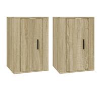 Meubles TV muraux 2 pcs Chêne sonoma 40x34,5x60 cm