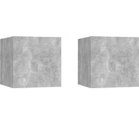 Meubles TV muraux 2 pcs Gris béton 30,5x30x30 cm