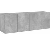 Meubles TV muraux 2 pcs gris béton 60x30x41 cm