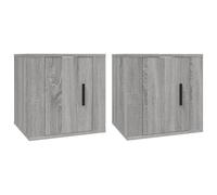 Meubles TV muraux 2 pcs Sonoma gris 40x34,5x40 cm
