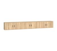 Meubles TV muraux 3 pcs chêne sonoma 100x34,5x40 cm