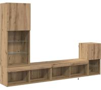 Meubles TV muraux 4 pcs Chêne artisanal Bois d'ingénierie