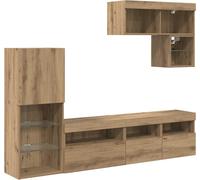 Meubles TV muraux 6 pcs Chêne artisanal Bois d'ingénierie