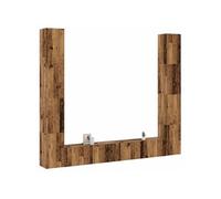 Meubles TV muraux 6 pcs vieux bois bois d ingénierie