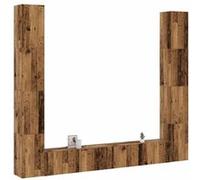 Meubles TV muraux 6 pcs vieux bois bois d ingénierie Marron G
