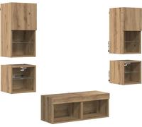 Meubles TV muraux 8 pcs Chêne artisanal Bois d'ingénierie