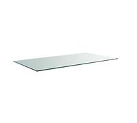 Meubletmoi Plateau rectangulaire 100x80 en Verre trempé Transparent - Dessus de Table résistant - pour Table & Table Basse