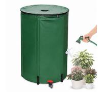 MEUBLLY Citerne Pliable pour Eau De Pluie, Réservoir d'eau Pliable | Réservoir D'eau, Tissu Oxford, Filtre En Maille Et Robinet, Pour Irrigation Du Jardin, Serre Et Nettoyage Extérieur(500l)