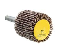Meule À Papier Abrasif À Tige De 6 Mm Accessoire Dremel De Grain 60/80 Pour Outil Rotatif, 60