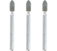 Dremel Meules à rectifier 83322 – Carbure de silicium Ø 3,2 mm, forme conique arrondie – Lot de 3
