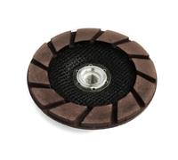 Meule à sec diamantée de 5 pouces, disque de polissage de bord de tasse en céramique for sol en béton et époxy, filetage 5/8-11 et M14(38575-30)