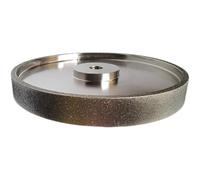 Meule abrasive 6 pouces pour meuleuse d’établi, 6 x 1 pouces, alésage 1/2 pouce, grain 80 pour l’affûtage de l’acier rapide, du carbure de tungstène et des outils en alliage, corps acier argenté