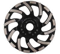 Meule abrasive diamantée de 150 mm x 22,2 mm, modèle Turbo ST91, pour béton, asphalte et ragréage, qualité professionnelle