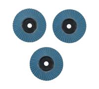 Meule Abrasive Disques de meuleuse d'angle grain 40/60/120, disques à lamelles plats for la coupe du bois, meules 75 mm, 3 pièces(120)