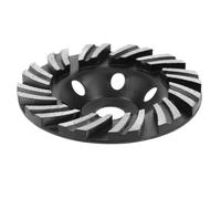 Meule Boisseau Diamantée pour Béton, Disque Rond à Meuler Noir | Alliage Métallique, Conception à Fente Unique, Structure Stable, Usage Polyvalent, Finition Uniforme