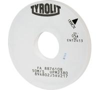 Meule cylindrique extérieure de précision TYROLIT DxTxH (mm), 350x32x127, type : A80