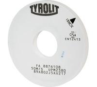 Meule cylindrique extérieure de précision TYROLIT DxTxH (mm), 400x40x127, type : A80, 594345 A80