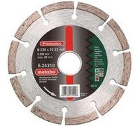 Metabo Meule de tronçonnage diamantée SP 230 x 22,23 mm segmentée, universelle – 1 pièce