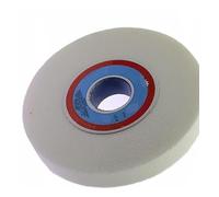 Meule d'établi en corindon blanc de 125 mm - Trou de 12,7 mm - Idéale for l'affûtage de l'acier et du métal(80 Grit)