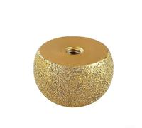 Meule diamant à tête champignon de 10 mm pour meuleuse d'angle, disque de polissage brasé haute dureté pour bordure en pierre, carreaux de verre, coupe et travail de courbe intérieure (40 mm)