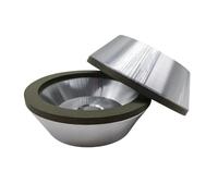 Meule diamantée à coupe évasée de 4/5 pouces for le travail du bois en tungstène métallique-disque abrasif à liant résine, 1 pièces(4inx20mmx400grit)