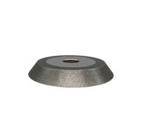 Meule diamantée à simple biseau for scie/fraisage en carbure | Biseau simple, forme plate, diamant électrolytique, carbure de tungstène, lame de scie, fraise(100mmx20mmx30Degrees,100 Grit)