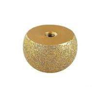Meule diamantée avec tête de champignon pour bord de pierre pour polissage et travail de courbe intérieure sur meuleuses d'angle et perceuses électriques (40 mm)