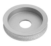 Meule diamantée brasée de 7,3 cm, meule concave adaptée à la pierre, à la céramique et au verre de 1,0 cm