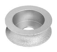 Meule diamantée brasée, meule abrasive concave, hauteur 7,3 cm 3,0 cm, pour béton de granit de marbre de pierre, compatible avec meuleuse d'angle (Meule concave 4.0)