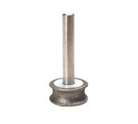 Meule diamantée concave de 2 à 12 mm, diamètre de la tige: 6 mm, for le polissage du verre et de la céramique(Grit 80 6mm)