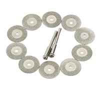 meule diamantée, Disques Diamantés + Jeu D'arbres D'arbre, MINI Roue De Coupe, Tranche Meulage Fine 20mm(12pcs Set)